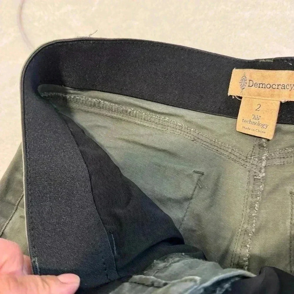 Democracy Gray Camo Camouflage Ab Technology Skinny Pants Jeans Women's Size 2 - Picture 7 of 14